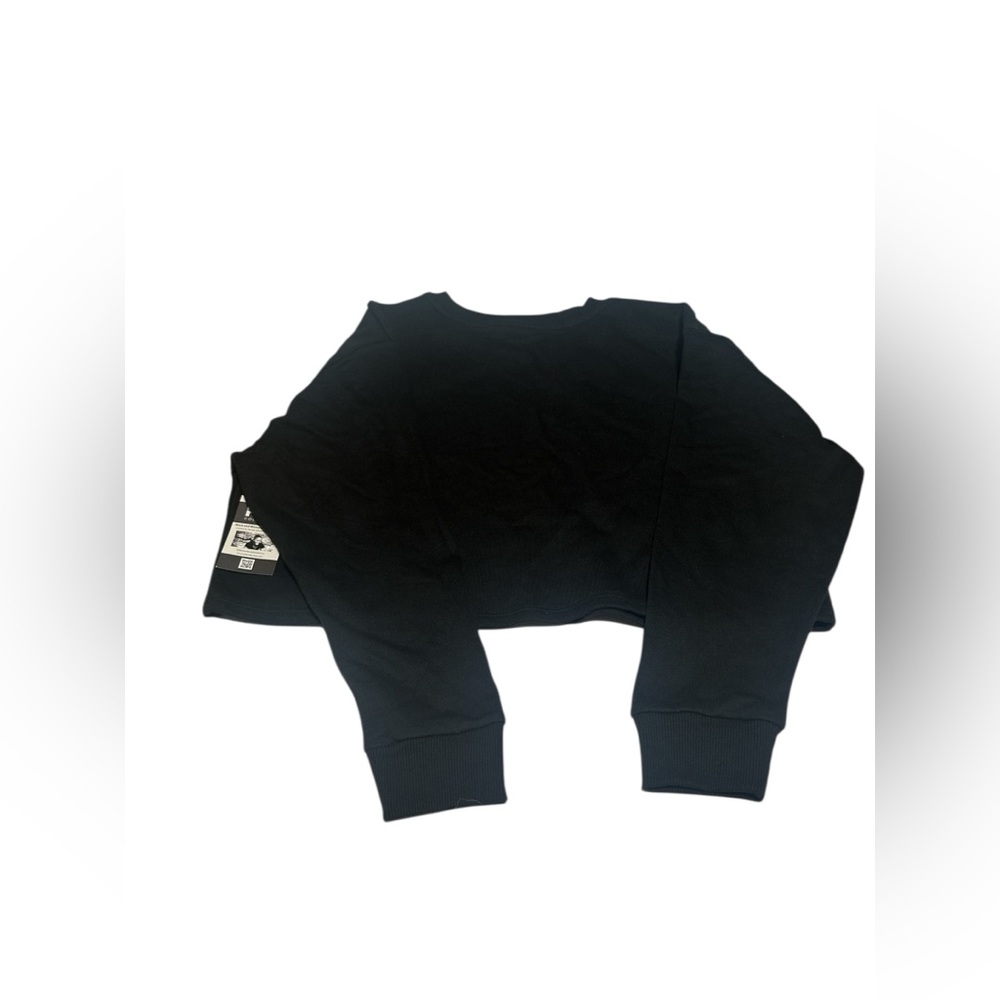 NWT,‎ 90 Degree By Reflex Black Crop Sweatshirt - Picture 2 of 6
